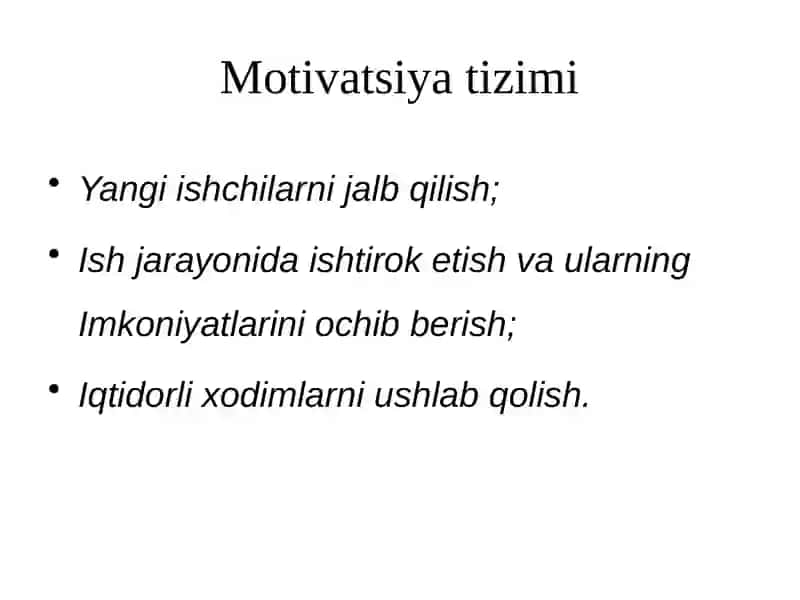 Motivatsiya tizimi 3