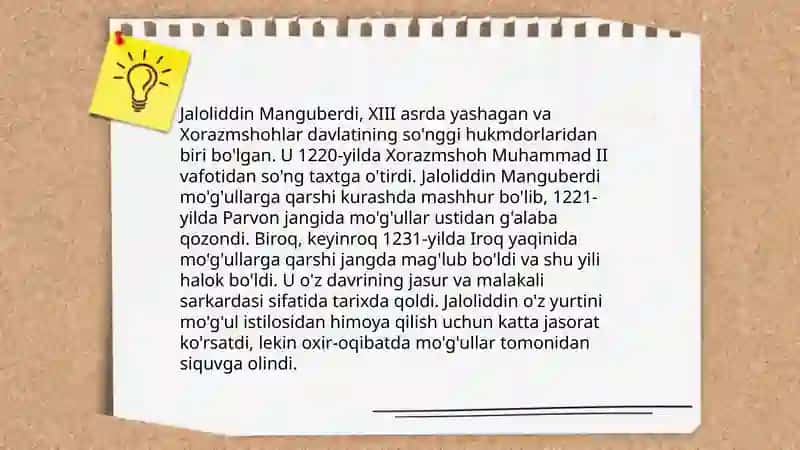 Jaloliddin Manguberdi-Vatan himoyachisi 3