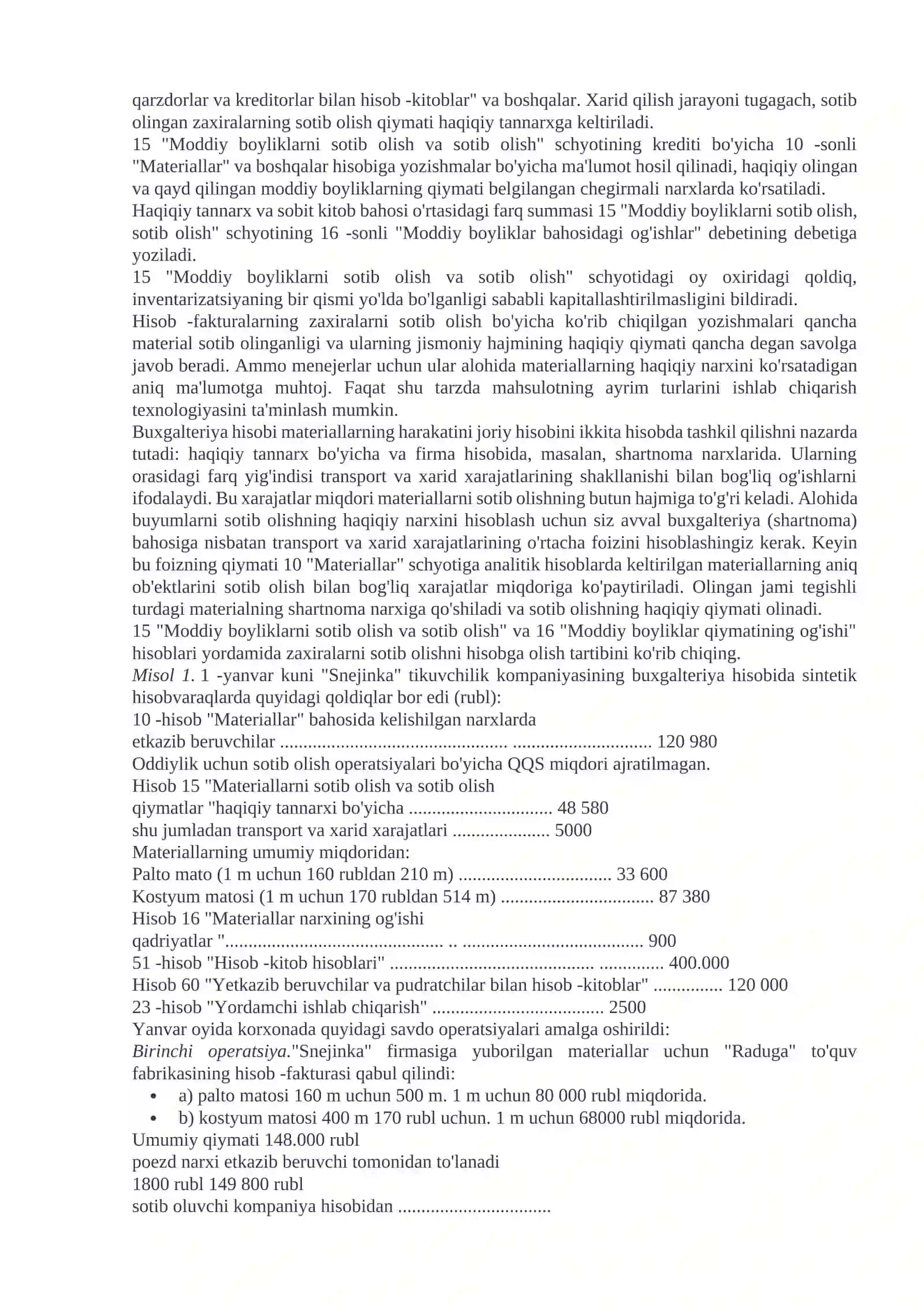 Biznes jarayonlarini hisobga olish 3