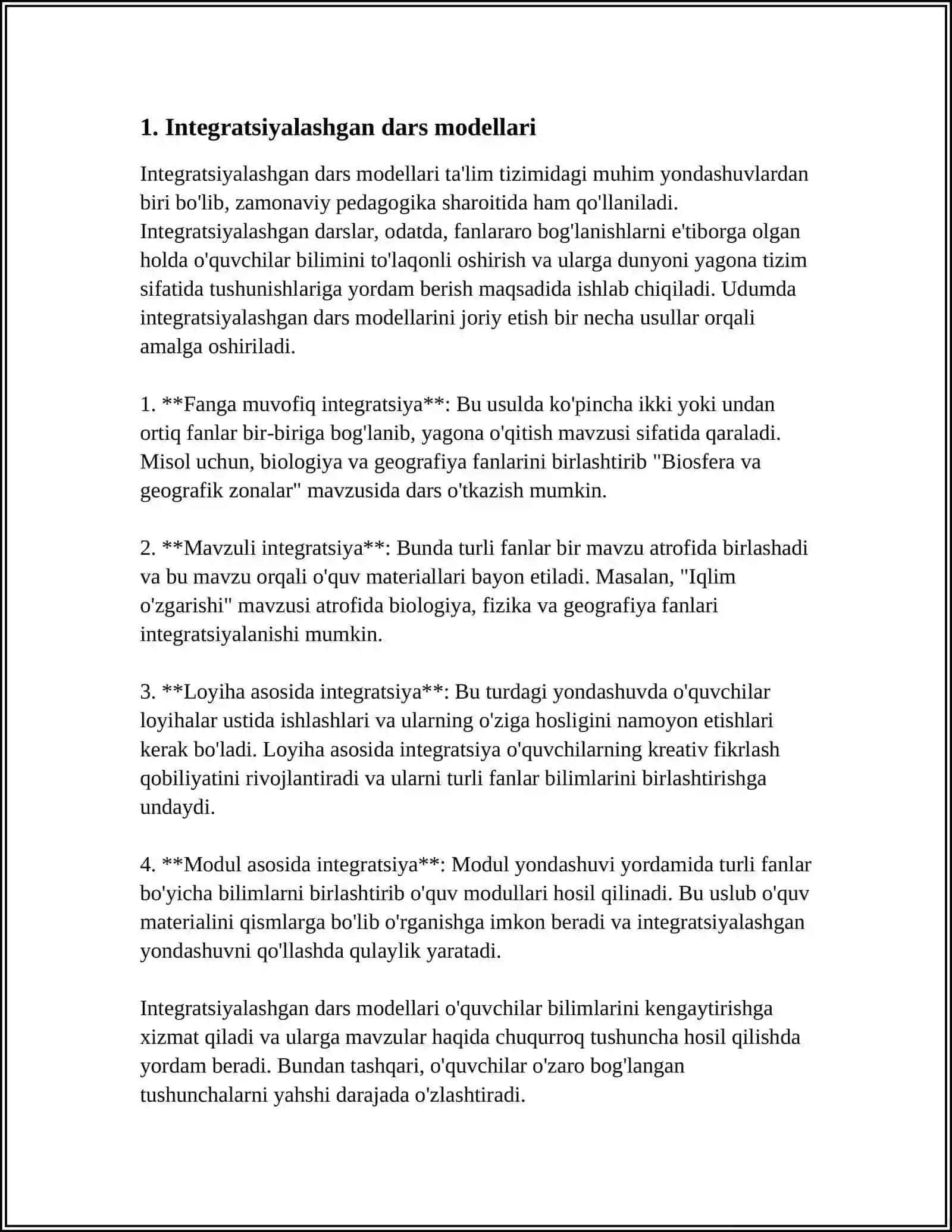 BOSHLANGʻICH TA'LIMDA INTEGRATSIYA 3