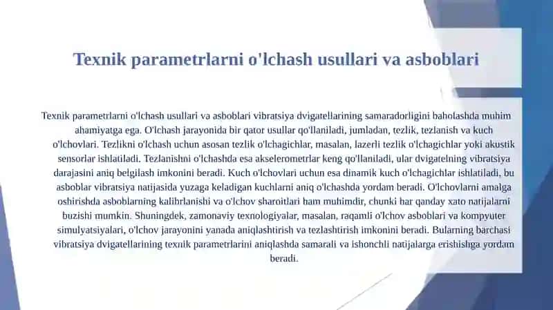 Vibratsiya dvigatellarining texnik parametrlarini aniqlash 3
