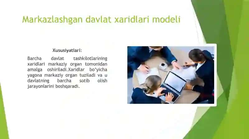 Davlat xaridlarini tashkil etish modellari 3