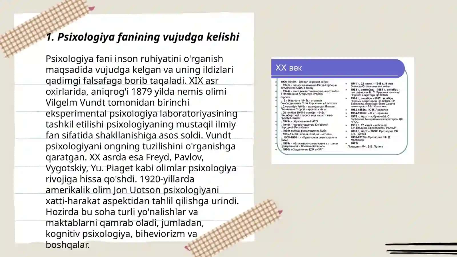 Oliy va O'rta maktabda psixalogiyani o'qitish tarixi 3