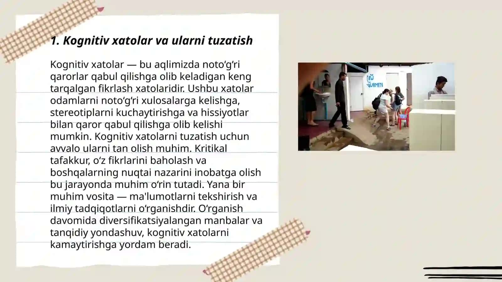 Bixevioral va kongnitiv-bixevioral texnika 3