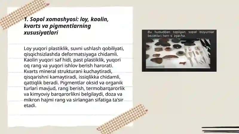 Sopol buyumlar va ularga ishlov berish texnologiyasi 3