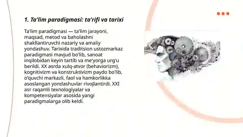 Ta'lim paradigmalari 3