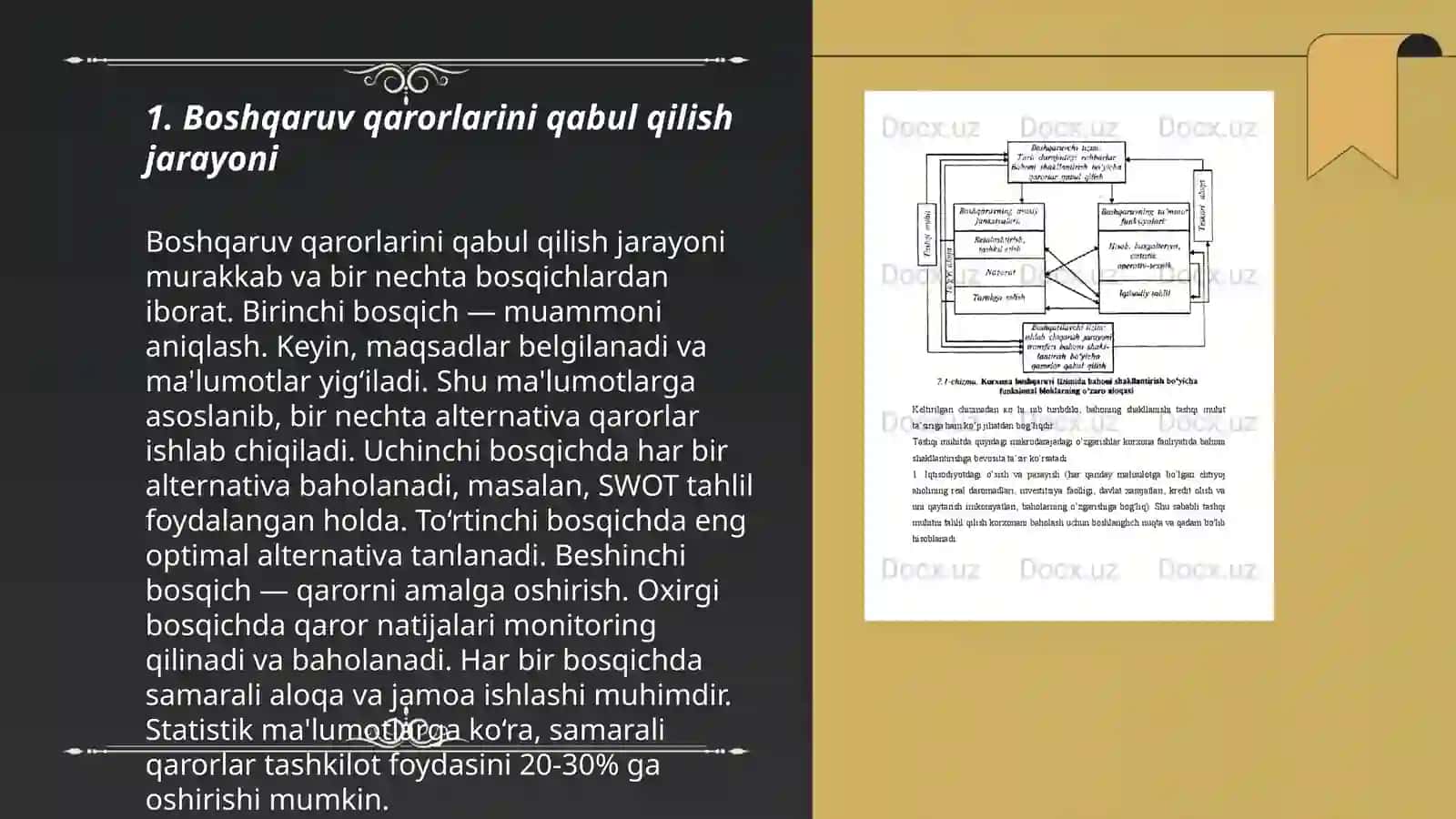 Boshqaruv qarorlarini qabul qilish va uni takomillashtirish yo‘llari 3