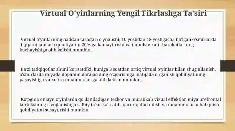 Virtual O'yinlarning Yosh Avlod Fikrlash Uslubiga Ta'siri 3