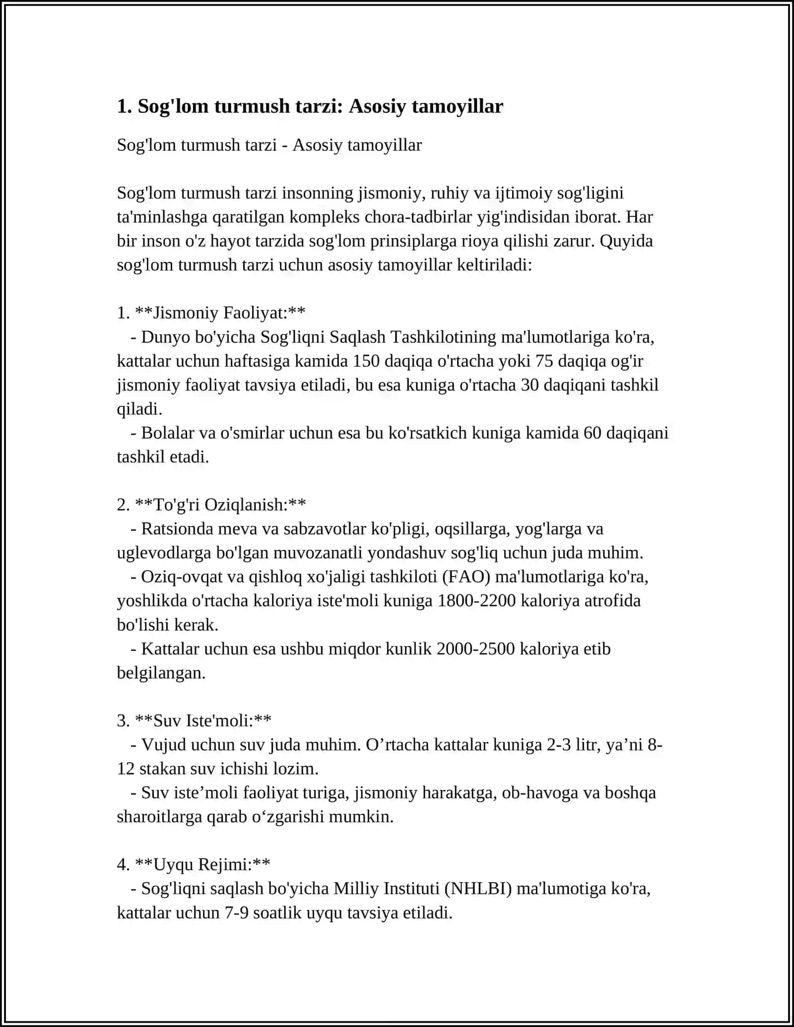 SOĞLOM TURMUSH TARZI.KUN TARTIBI VA AHAMIYATI 3