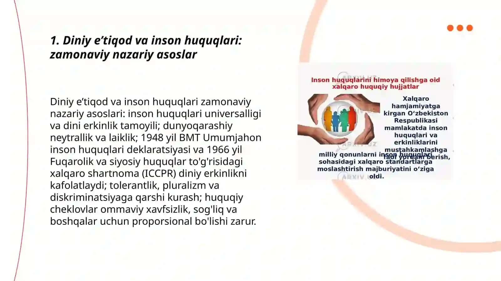 Diniy e’tiqod va inson huquqlari: zamonaviy nazariy asoslar 3