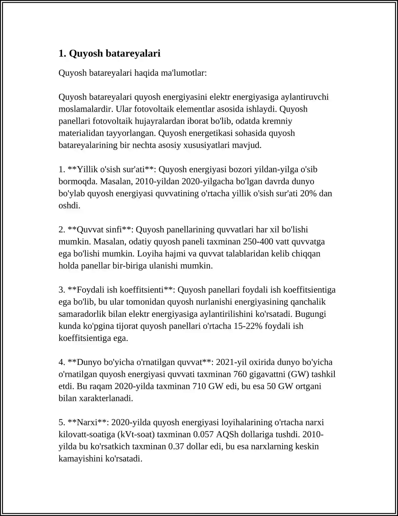 Quyosh batareyalari 3