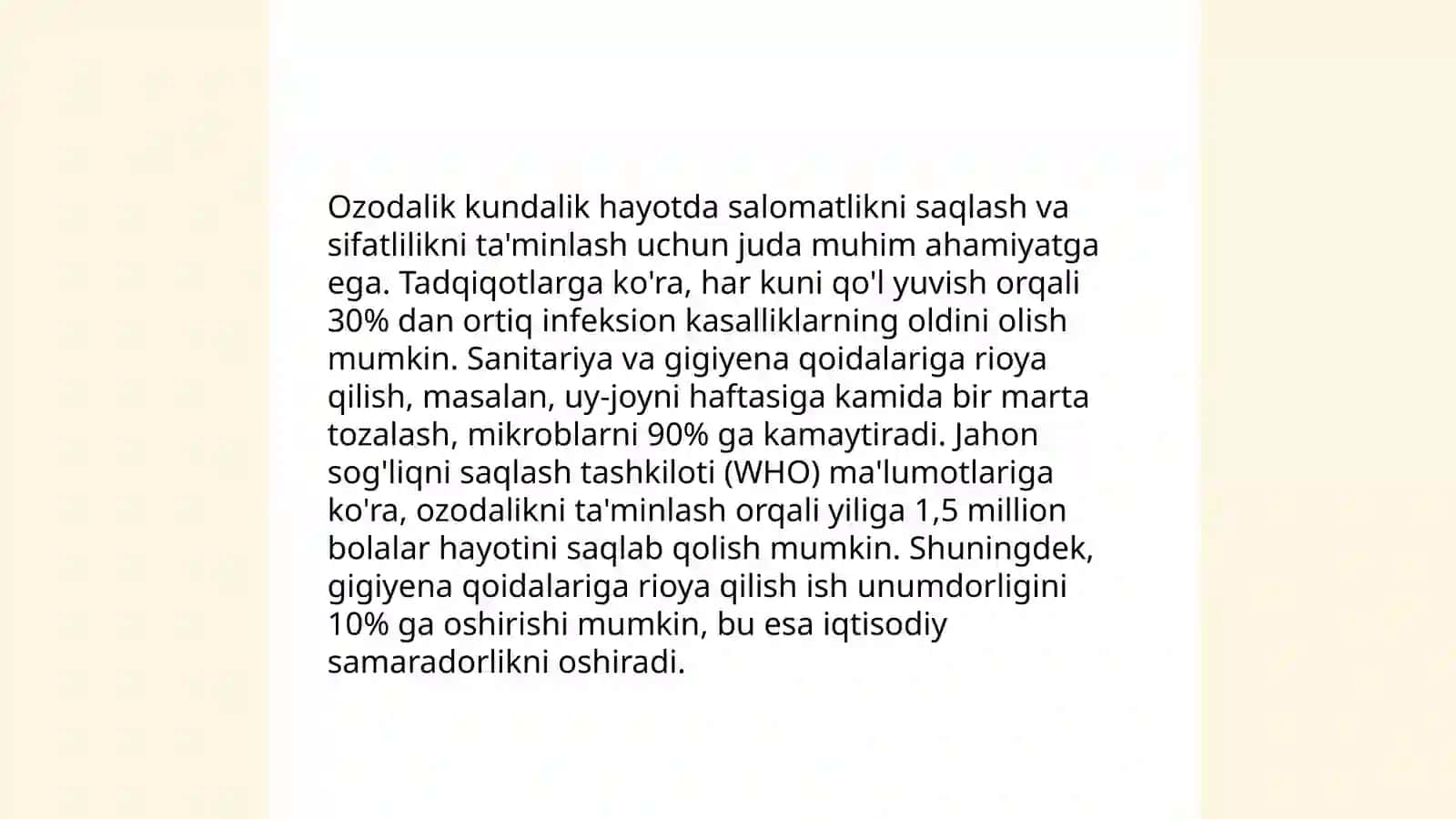 Ozodalik va orastalik. Fahm - farosat haqida 3