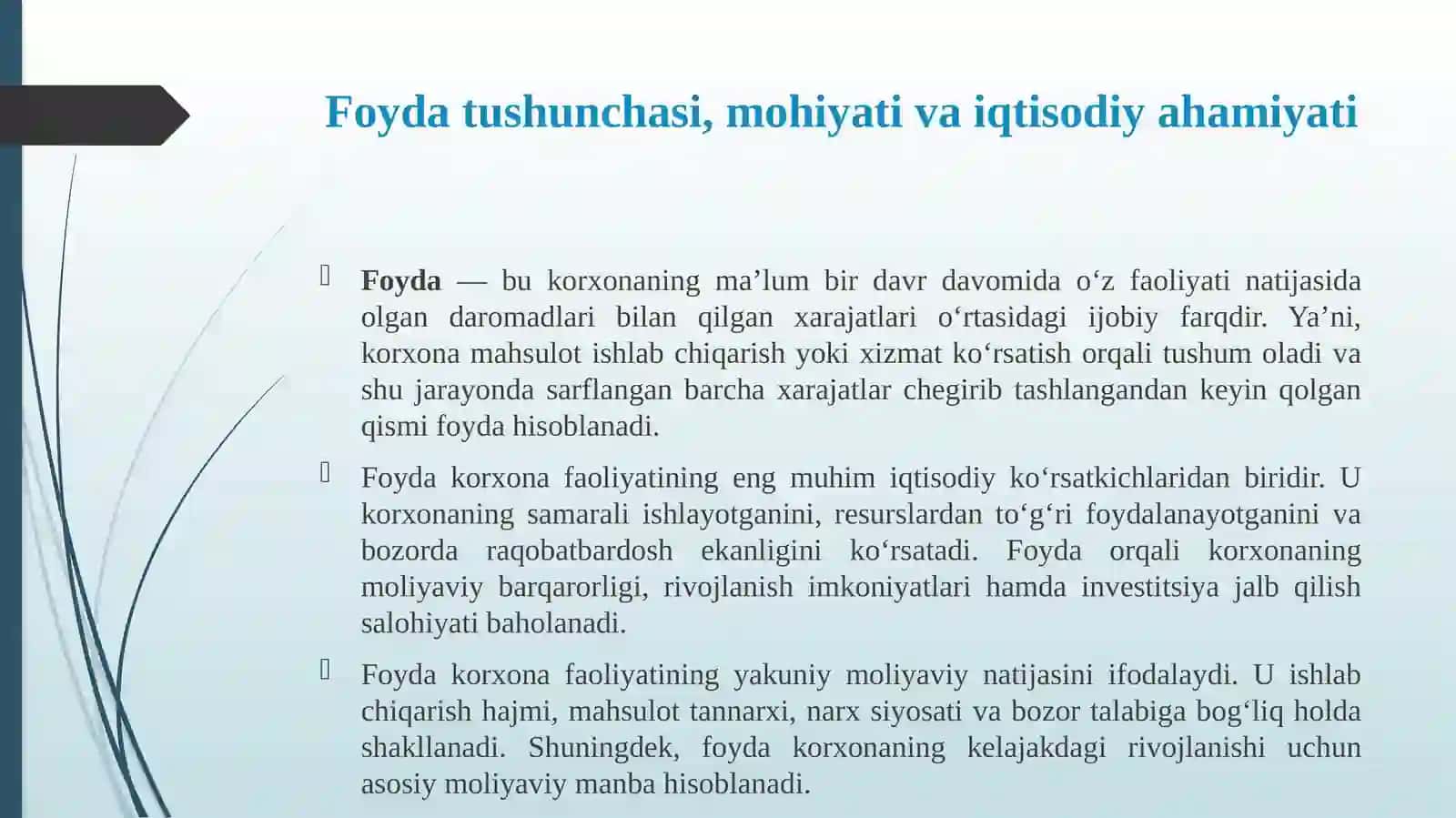 Foydavarentabellikko’rsatkichlarinitahlilqilish 3