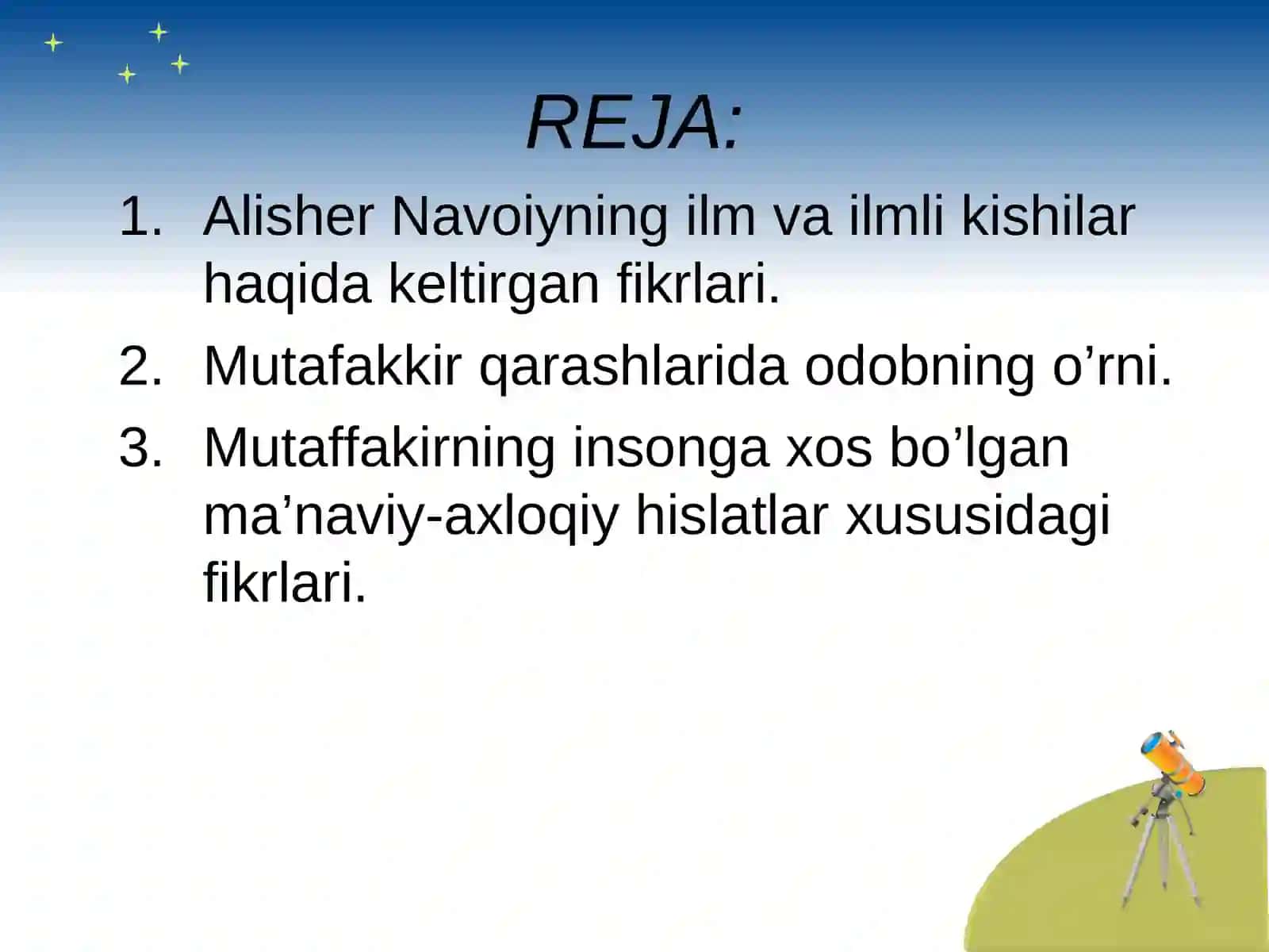 Alisher Navoiy haqida ilmiy ta'kidlar 3