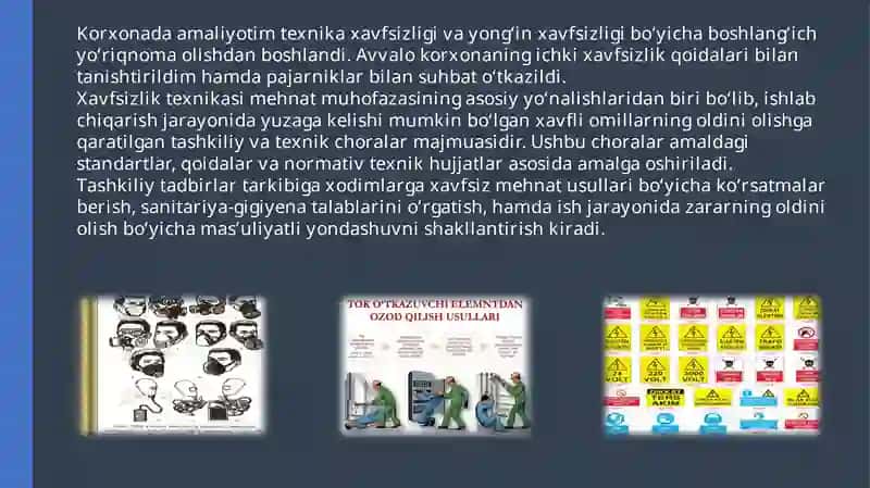 LOGISTIKA xizmatini koʻrsatuvchi mchj boʻyicha amaliyot hisoboti. 3