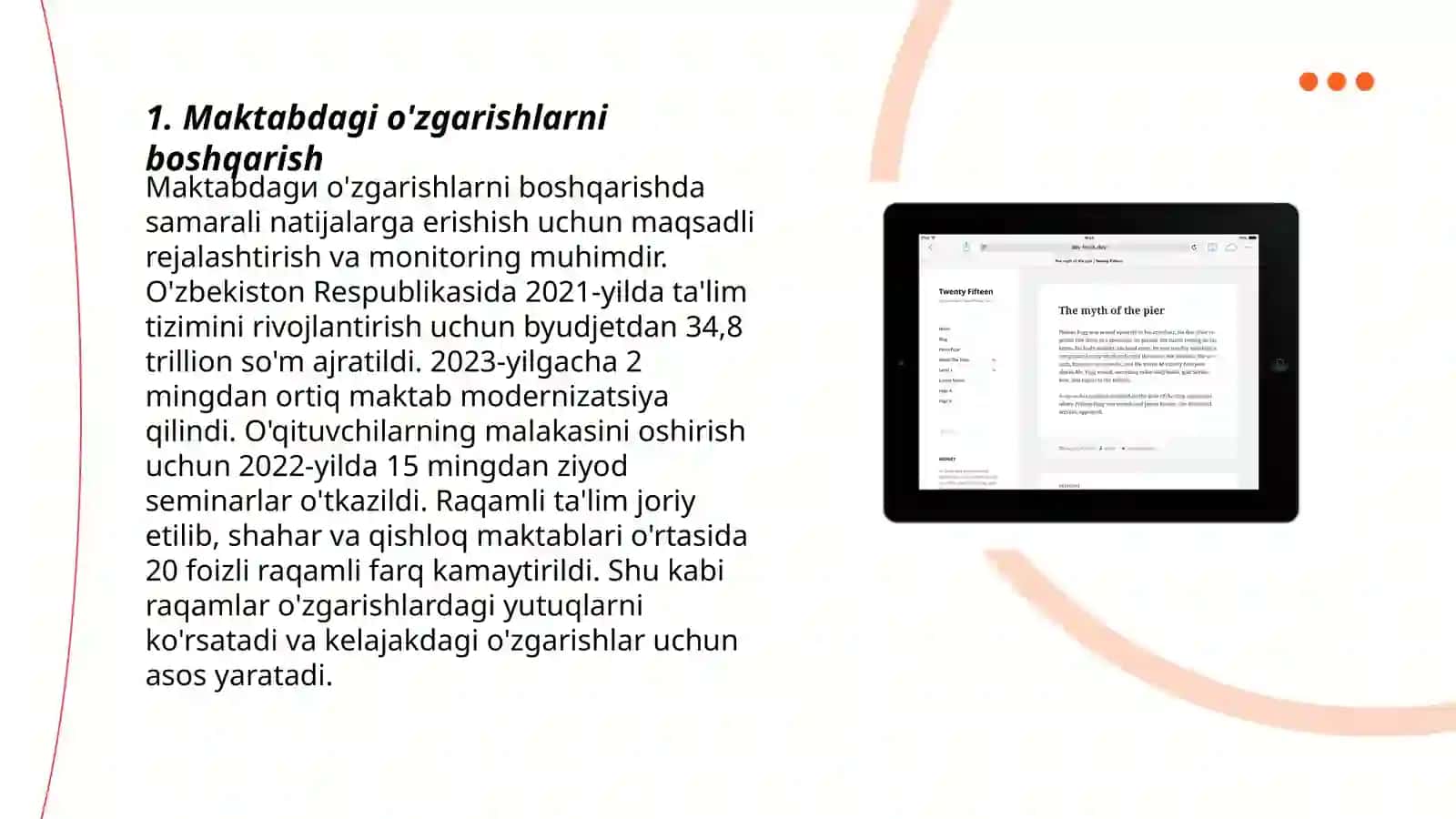 Maktabdagi o'zgarishlarni boshqarish 3