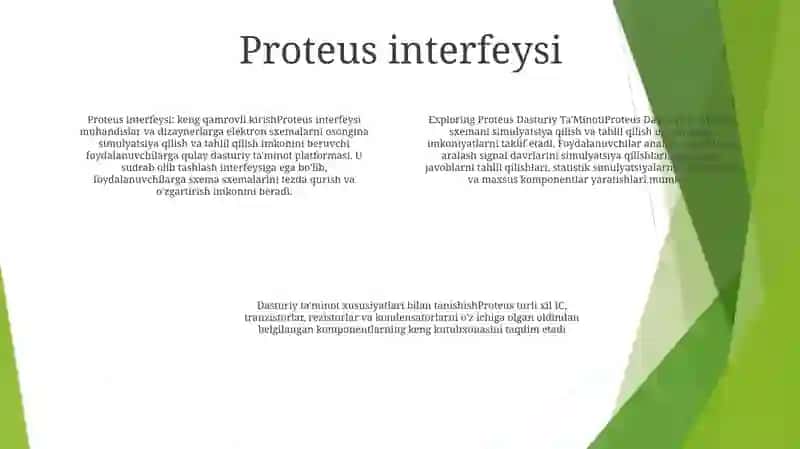 Proteus Dasturiy Ta’Minoti Bilan Ishlash 3