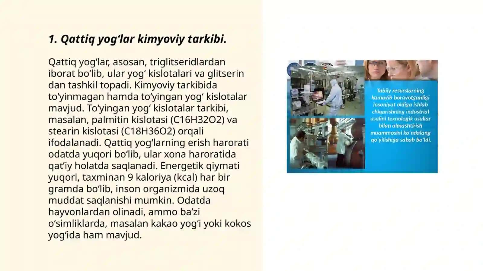 Qattiq yogʻlar va yuvuvchi vositalarni ishlab chiqarish istiqbollari 3