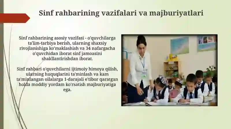 Sinf Rahbarining Tarbiyaviy Ishi 3