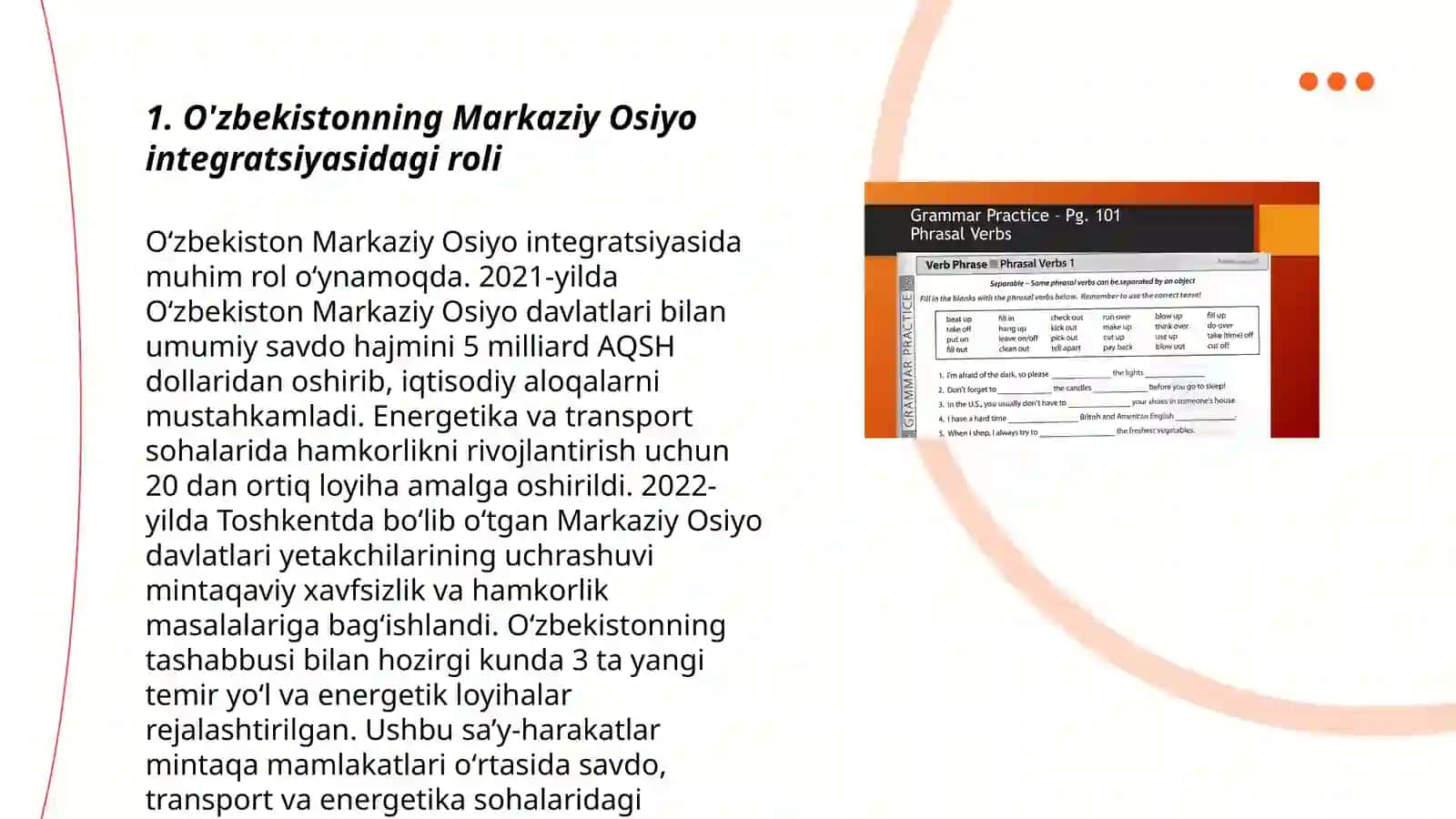 Oʻzbekistonning Markaziy Osiyoda tinchlik va barqarorlikni taʼminlashdagi oʻrni 3
