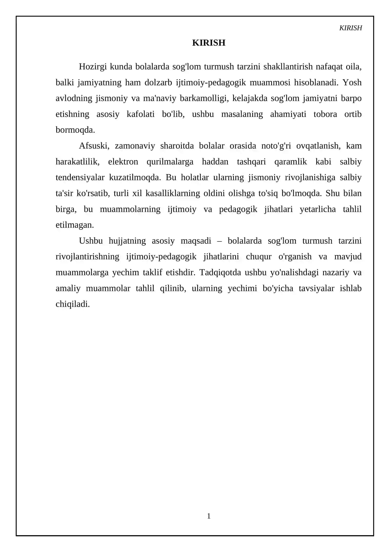 Bolalarda sog'lom turmush tarzini rivojlantirish ijtimoiy - pedagogik muammo sifatida 3