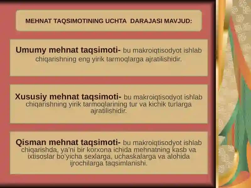 Mеhnаt tаqsimоti vа kооpеrаsiyasi 3