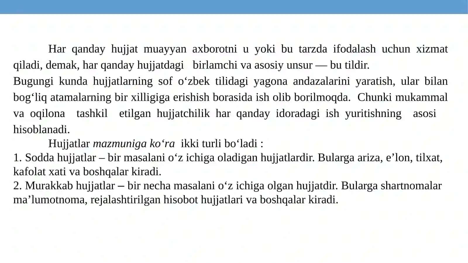O‘qituvchi nutqi madaniyati va davlat tilida ish yuritish 3