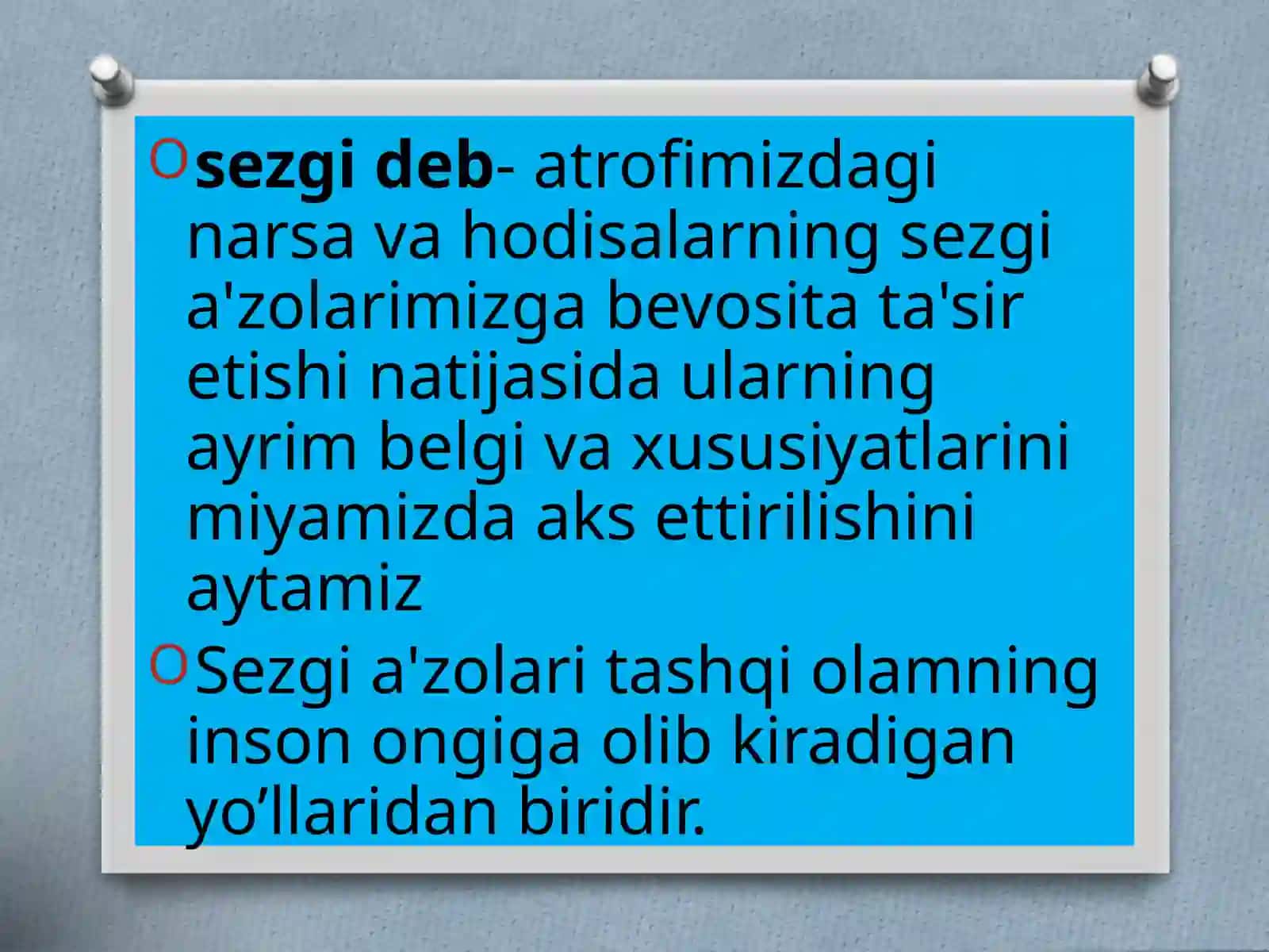 Sezgilarning nerv-fiziologik asoslari 3