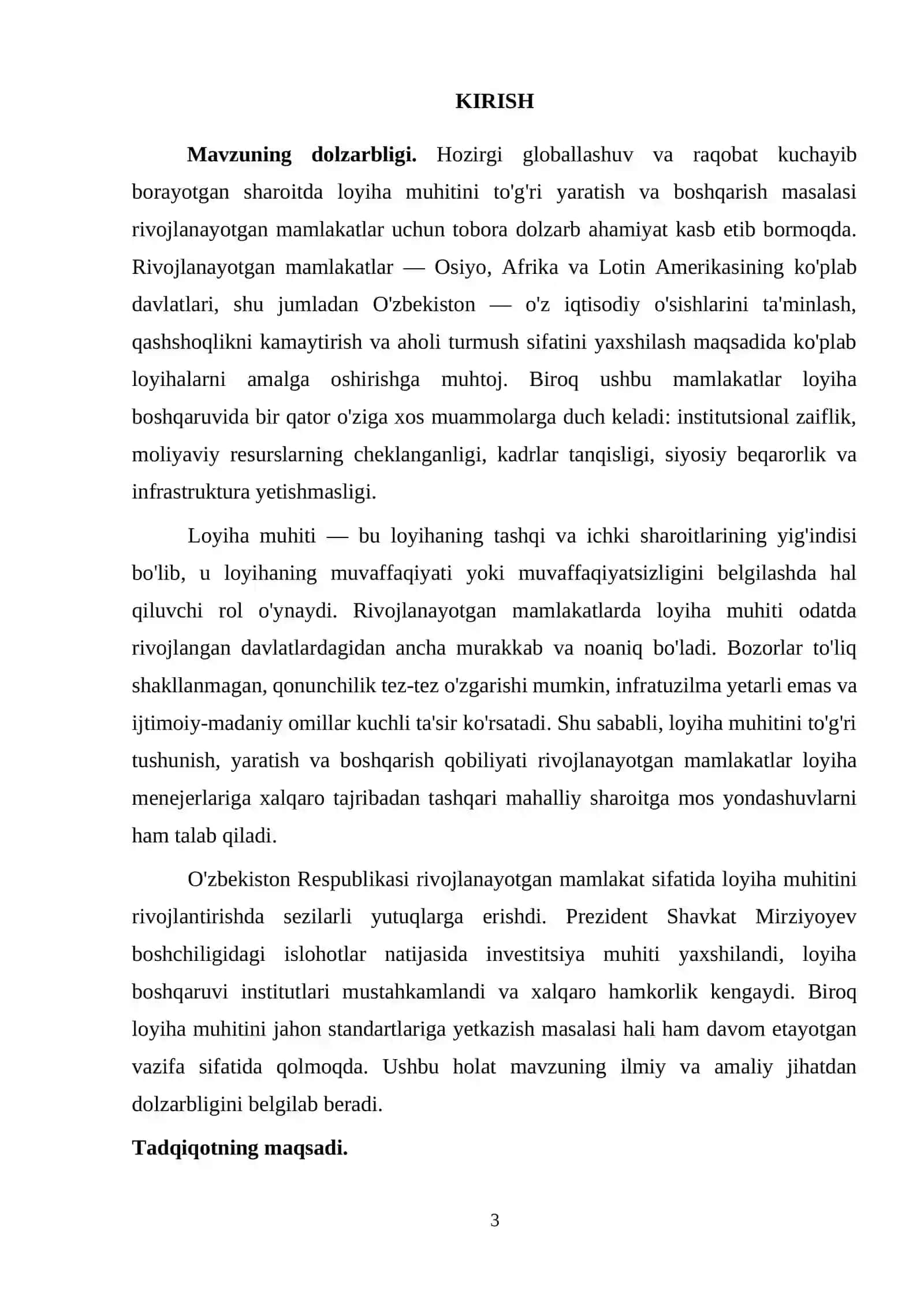 Rivojlanayotgan Mamlakatlarda Loyiha Muhitlarini Yaratishni Boshqarish 3