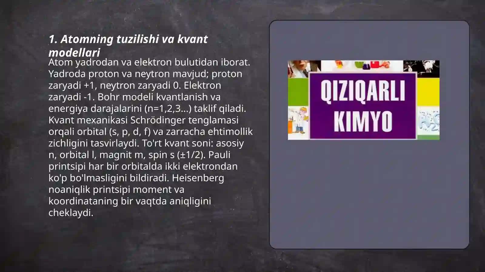Kimyoviy bog'lanishlar 3