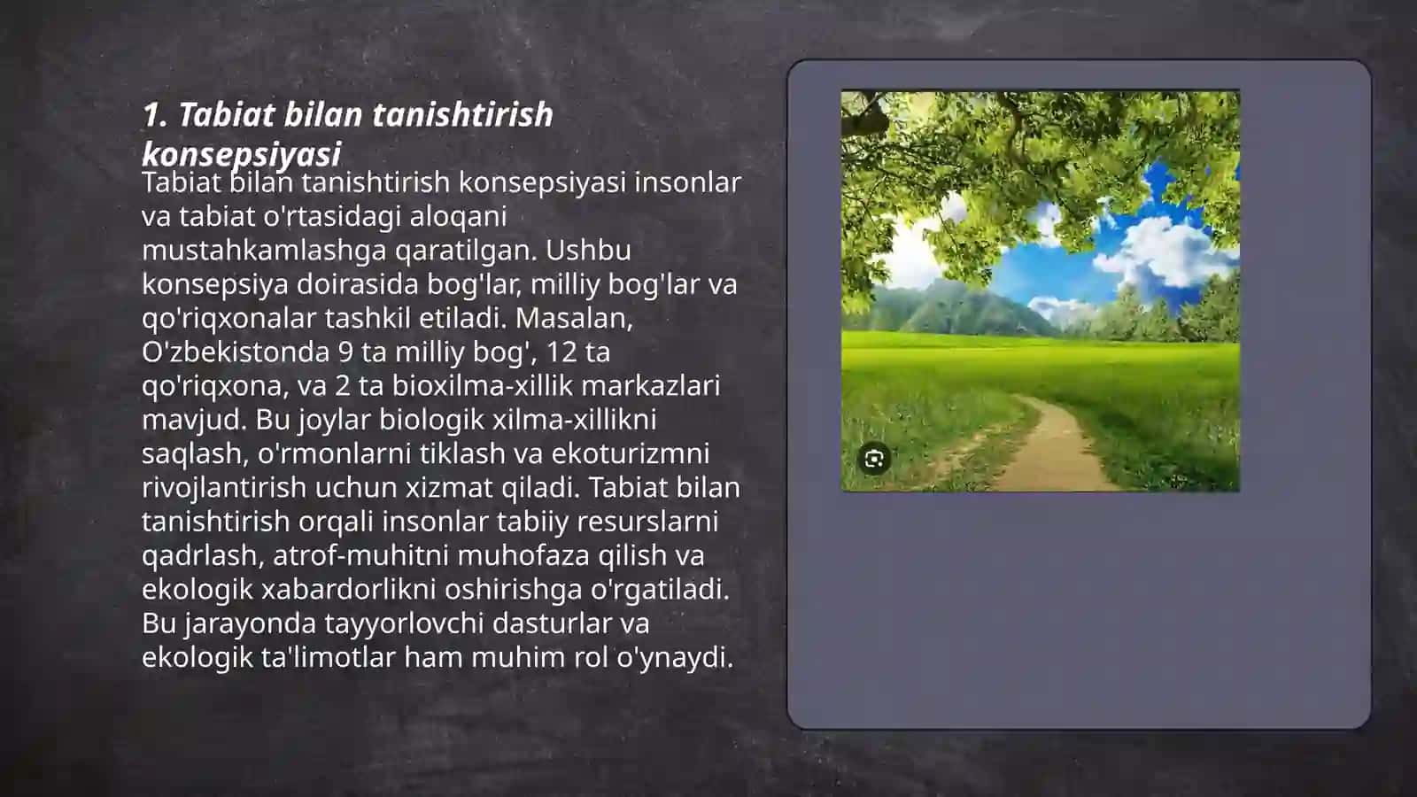 Bolalarni tabiat bilan tanishtirish fanidan tayyorlagan mustaqil ish 3