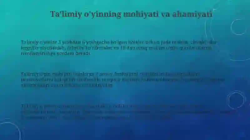 Maktabgacha taʼlim tashkiloti tarbiyachisining oʻyin faoliyatiga rahbarlik qilishi 3