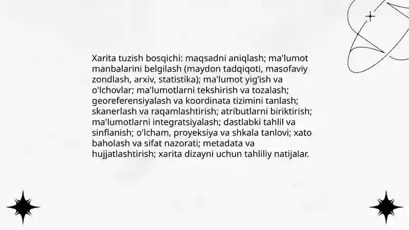 Хаritаlаrni tuzish kеtmа-kеtligi. Lеgеndаlаrni tuzish printsiplаri 3