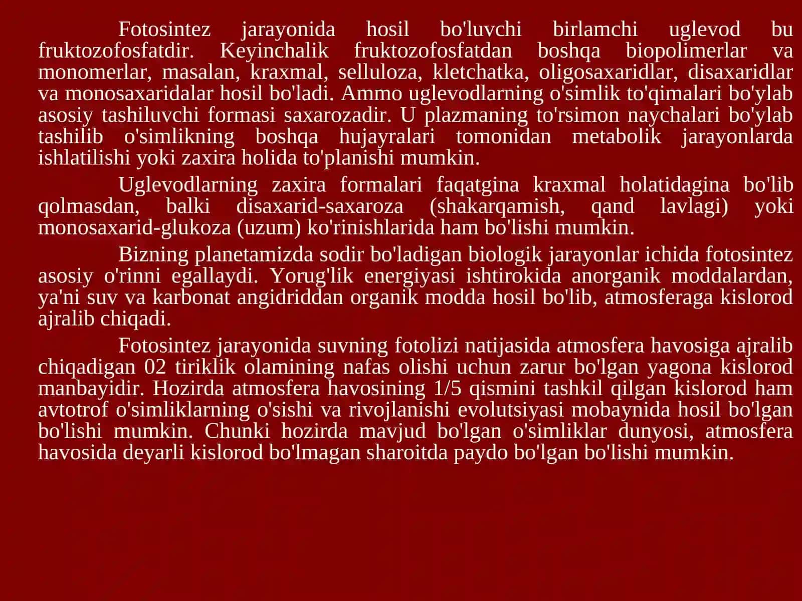 Fotosintez fiziologiyasi 3