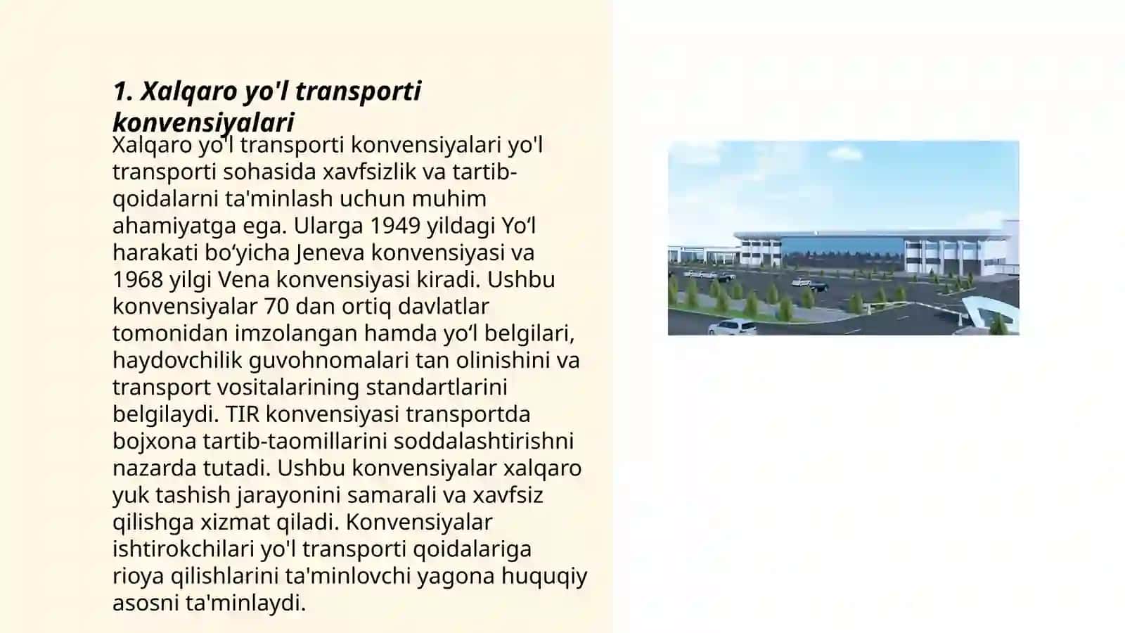 Xalqaro yo'l transporti konvensiyalari 3