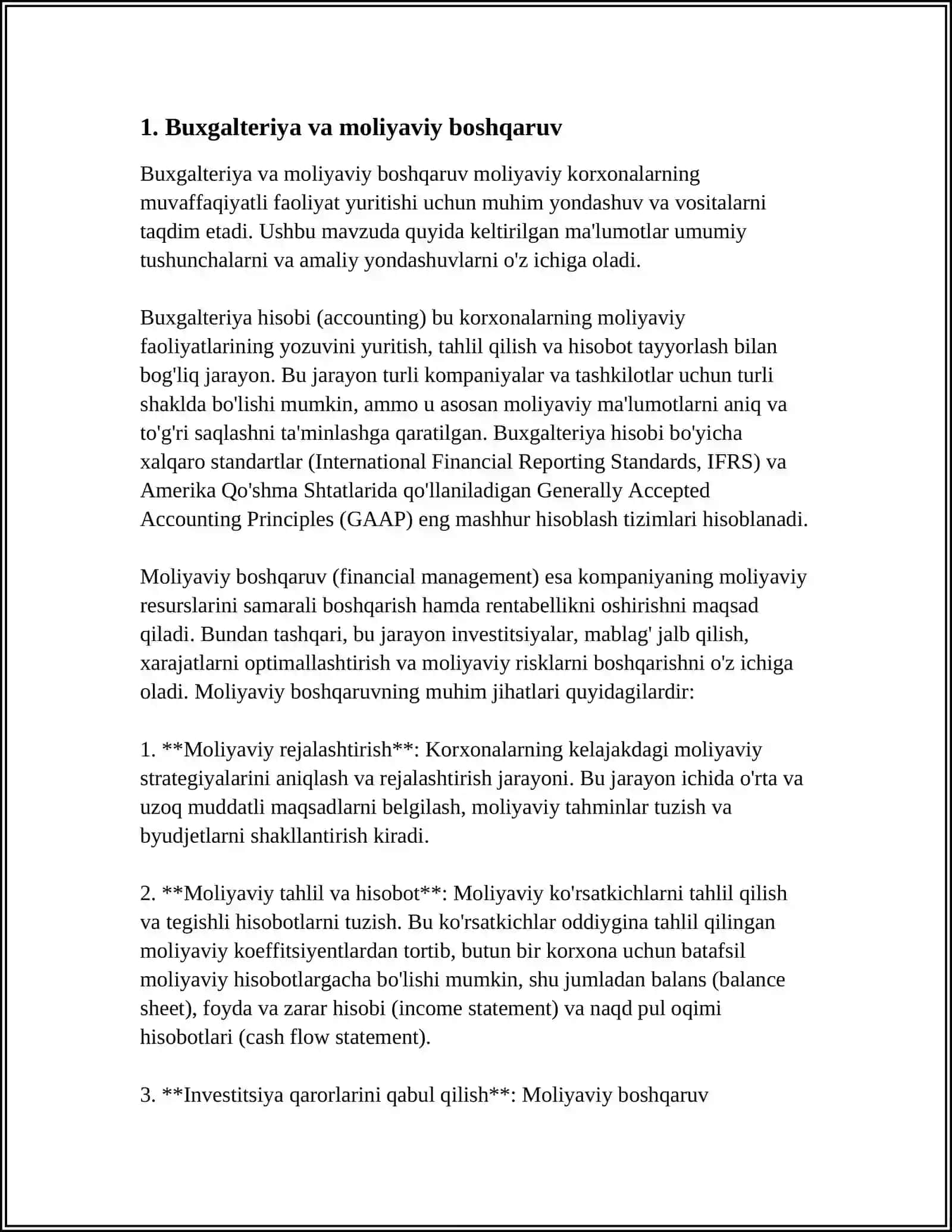 MUSTAQIL ISH Mavzu: IFLOSLANISHNI BOSHQARISH IQTISODIYOTI UMUMIY NUQTAI NAZARI 3