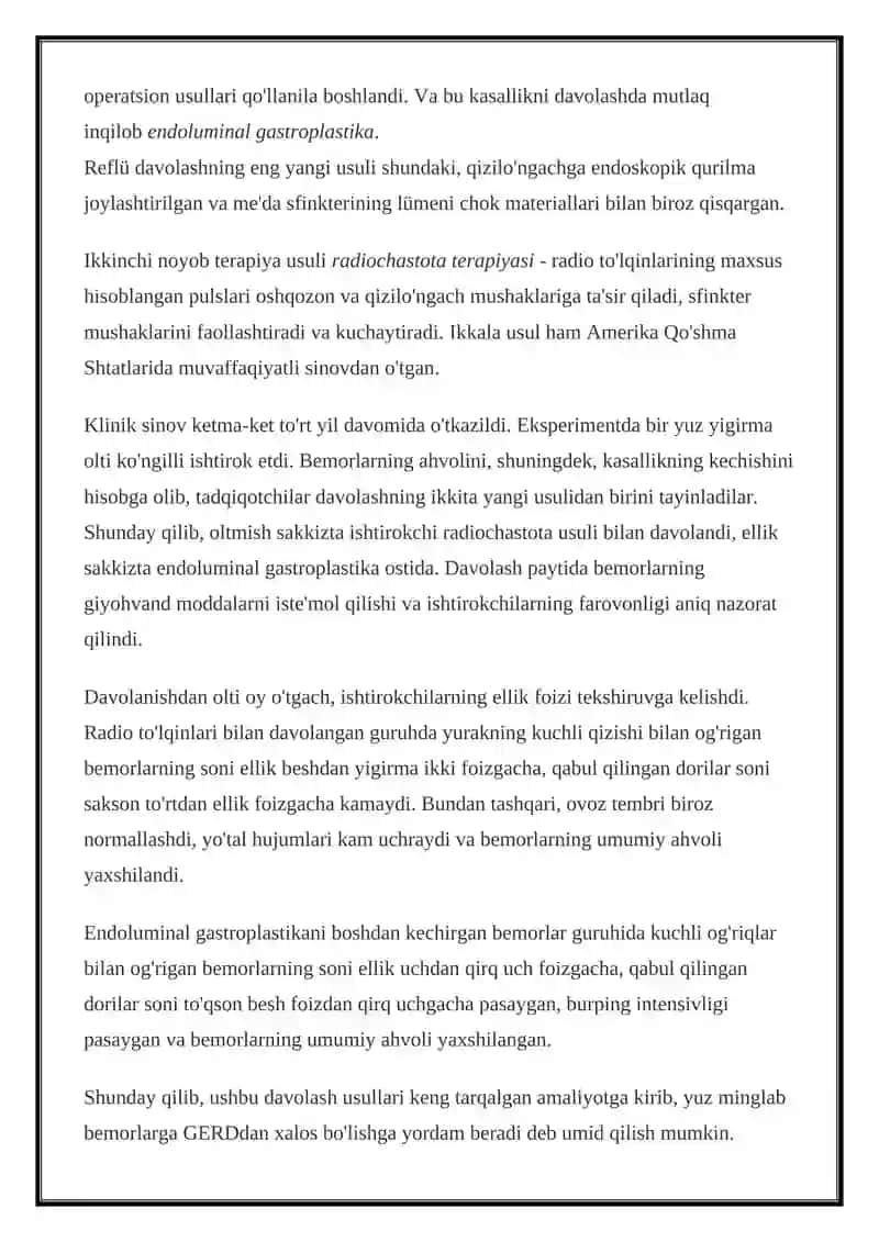 Gastroezofagial Reflyuks Kasalligining Belgilari 3