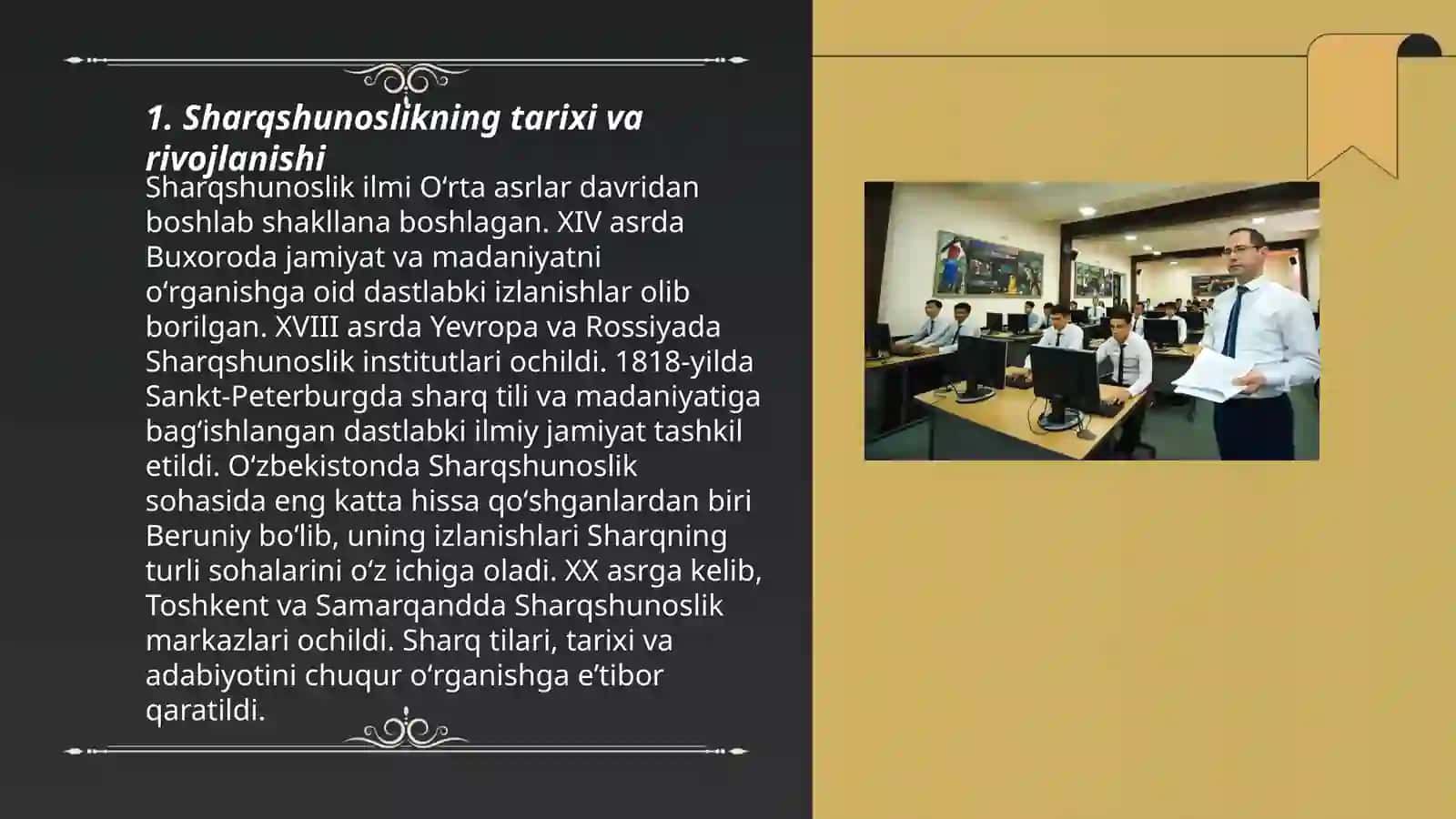 Sharqshunoslik sohasida kadrlar tayyorlash bolimi 3