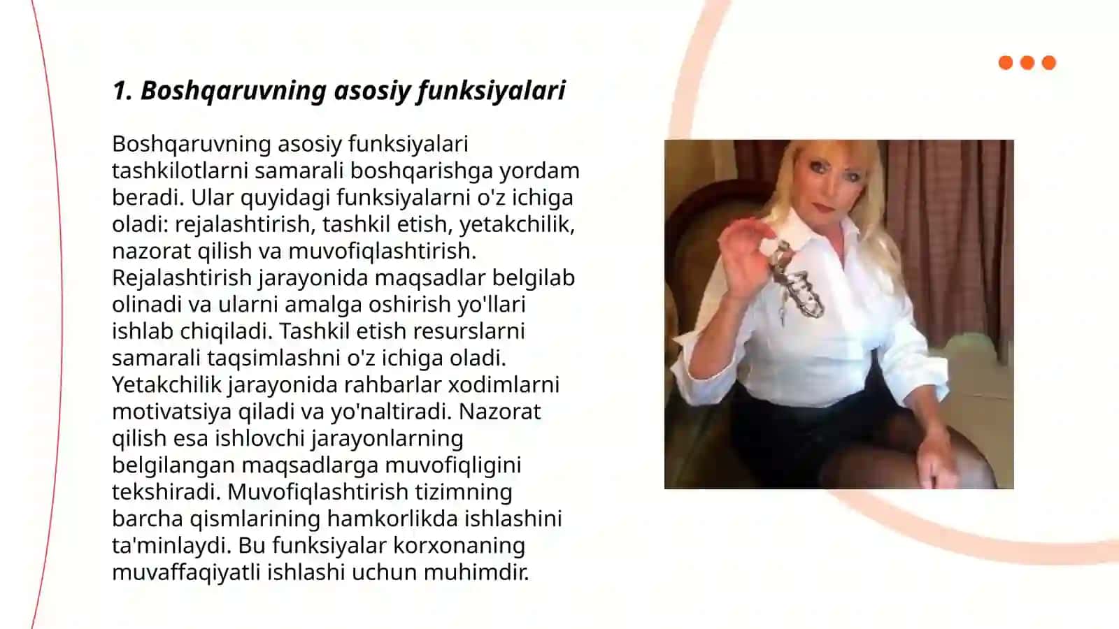 Boshqaruv va muvafaqqiyatli profailing 3