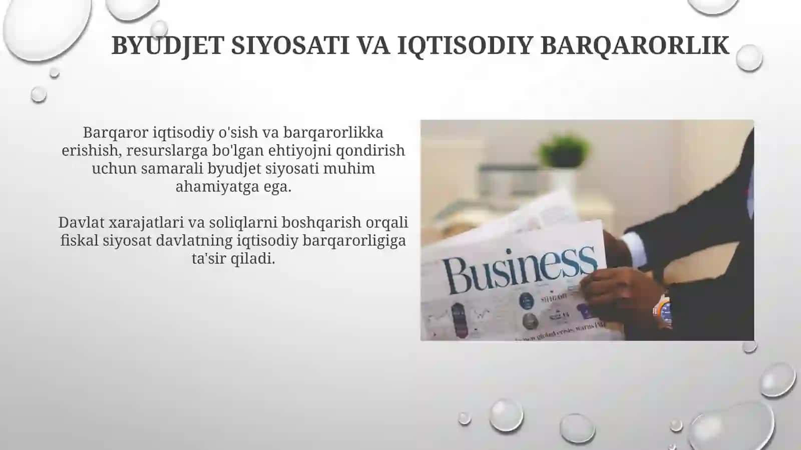 Davlatning moliyaviy resurslarga extiyoji - moliyaviy munosabatlar paydo bo'lishining obyektiv sharti sifatida 3