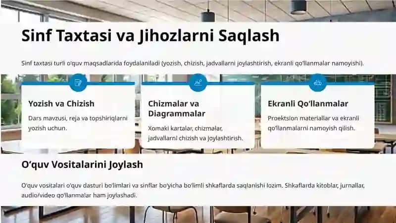 Geografiya Xonasini Jihozlash Talablari 3