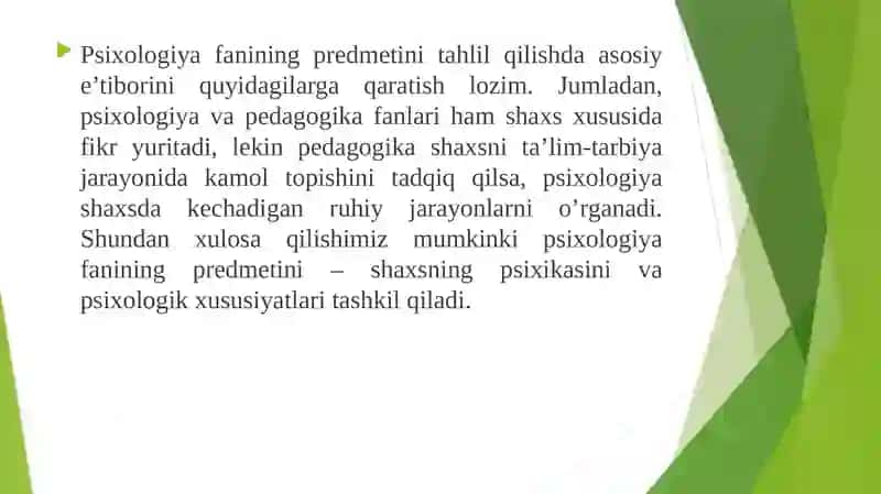UMUMIY PSIXOLOGIYaFANINING PREDMETI, MAQSADI VA VAZIFALARI. ILMIY TADQIQOT METODLARI 3