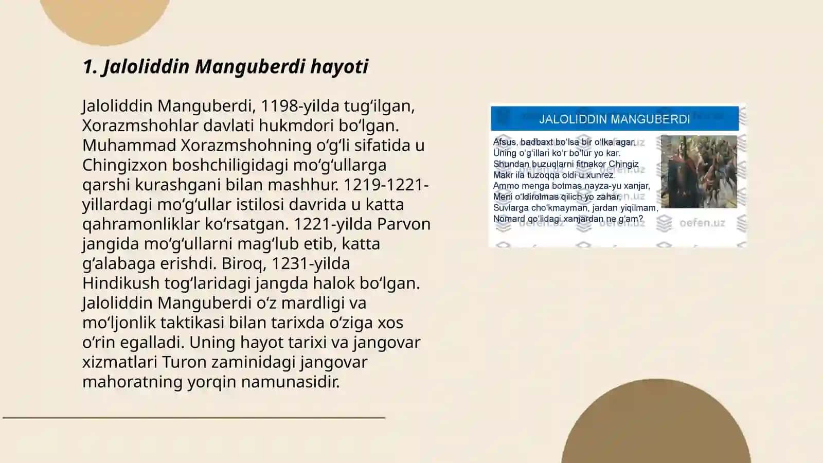 Jaloliddin Manguberdi - vatan himoyachisi 3