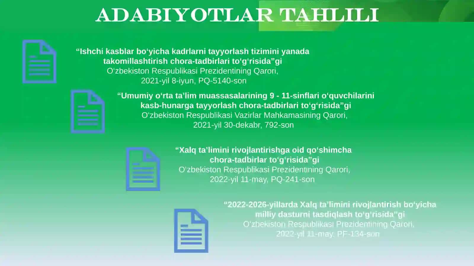 Maktablarda psixologik faoliyatni to’g’ri yo’lga qo’yish 3