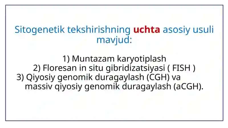 Odamgenetikasining o'rganish usullari 3