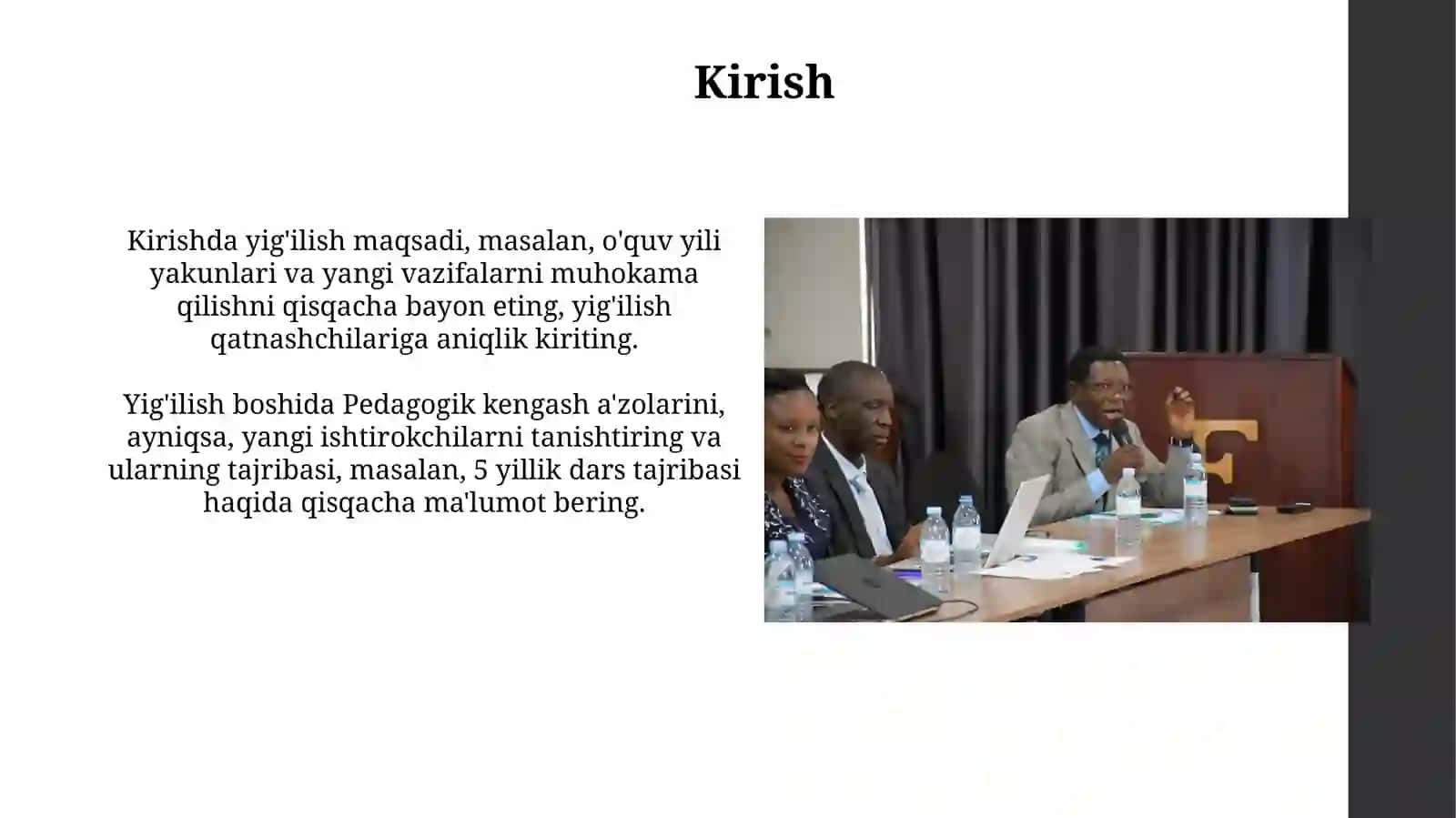 Pedagogik kengashni o'tkazishga rahbarlik qilish 3