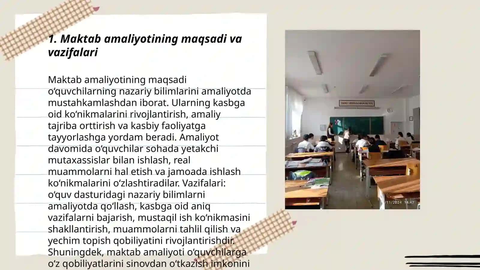 Maktab amaliyoti hisobot himoyasi 3