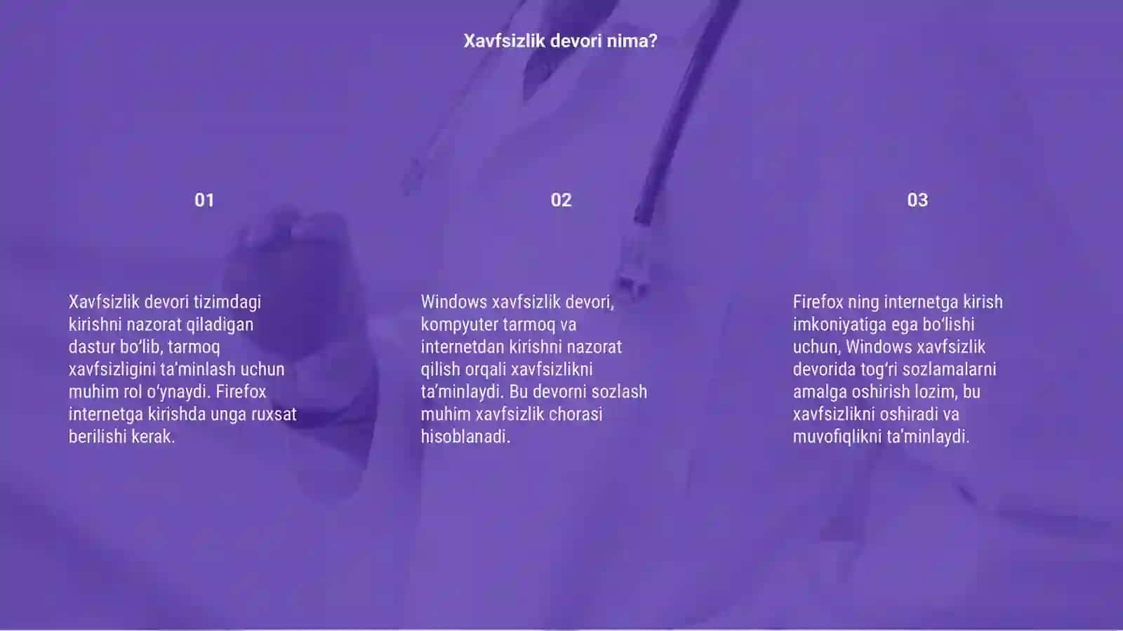 Xavfsizlik devori 3