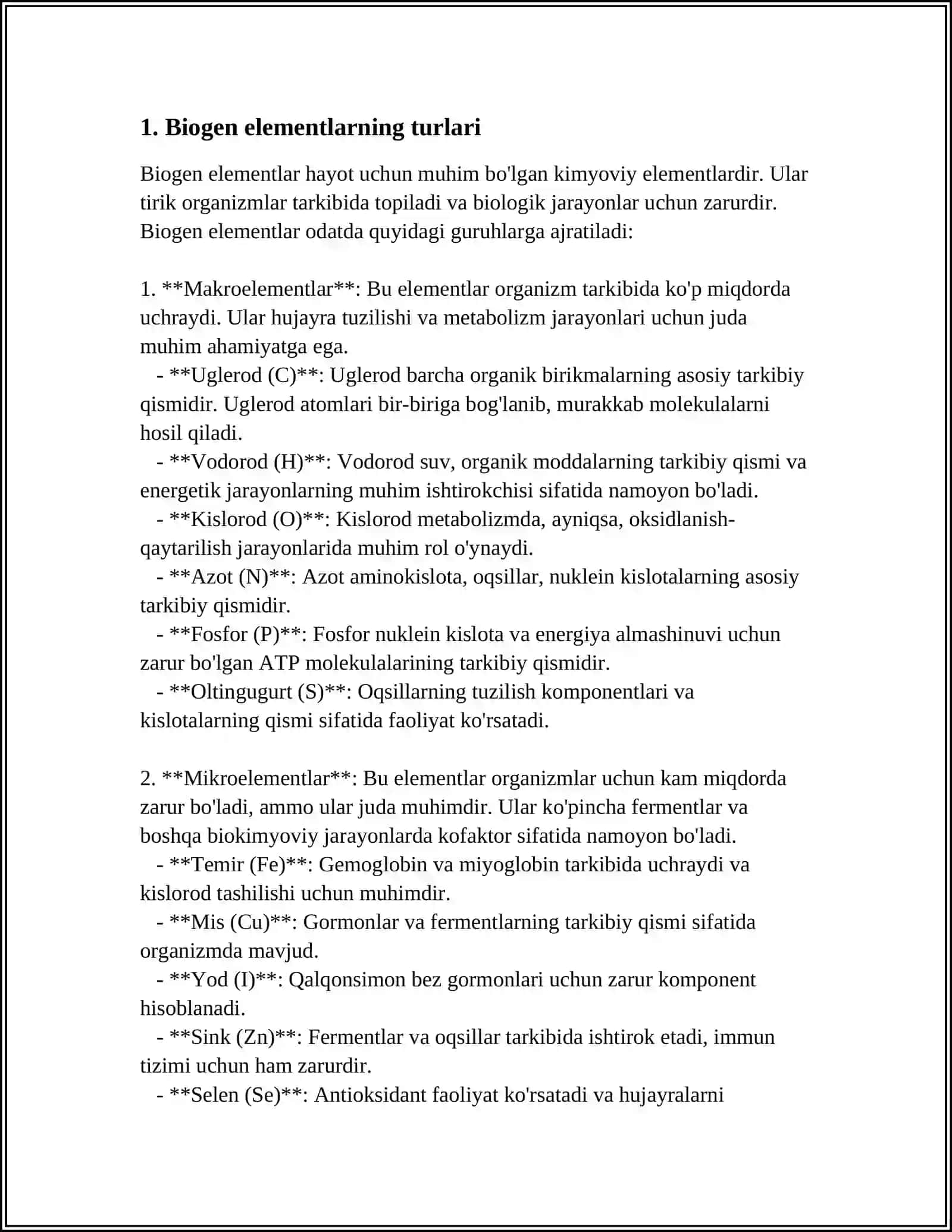 BIOGEN ELEMENTLAR KONSENTRATSIYASI ÓZGARISHI BILAN BOG'LIQ BÓLGAN ENDEMIK VA KASB KASALLIKLARI 3