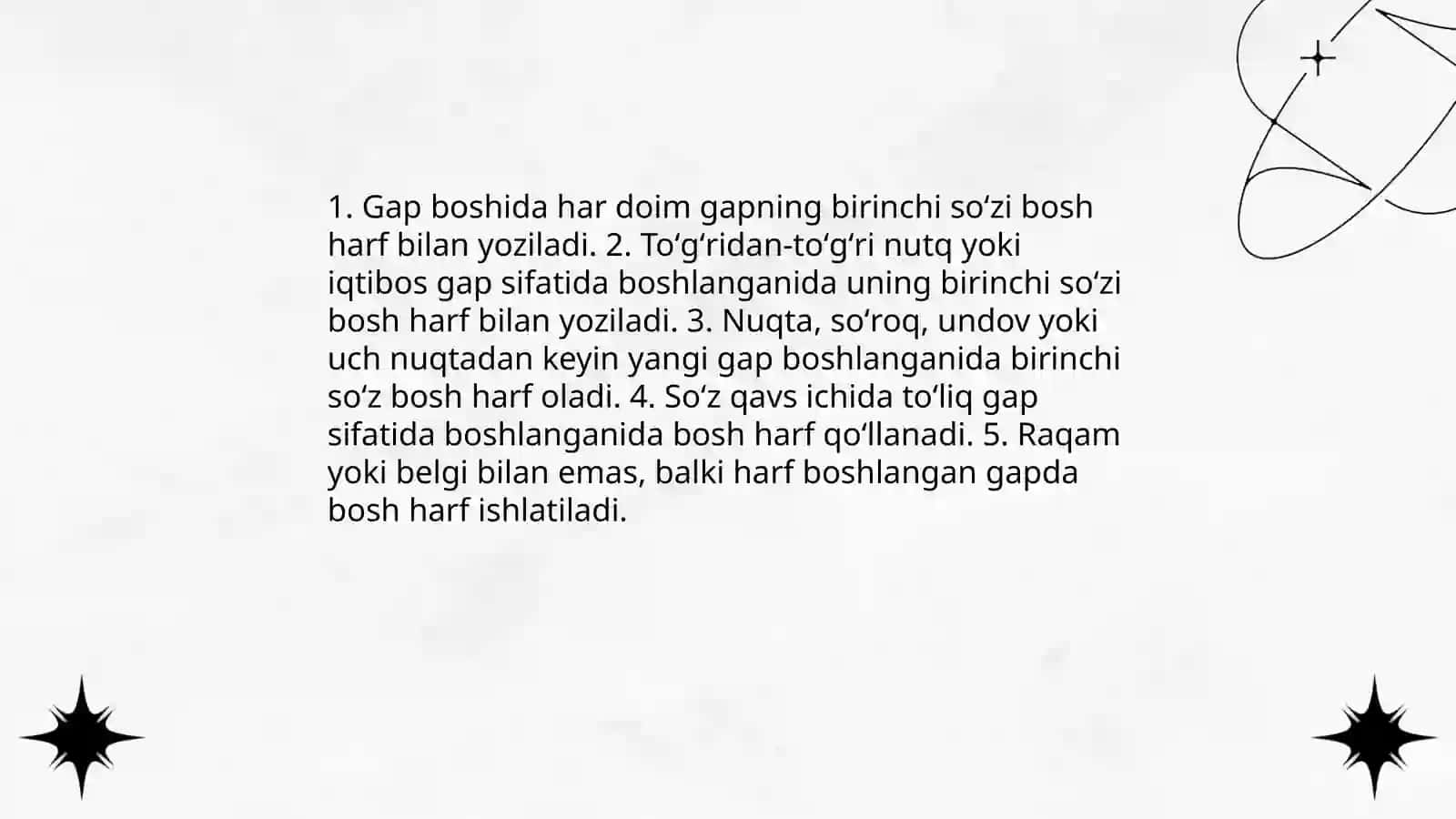 Bosh harflar imlosi 3